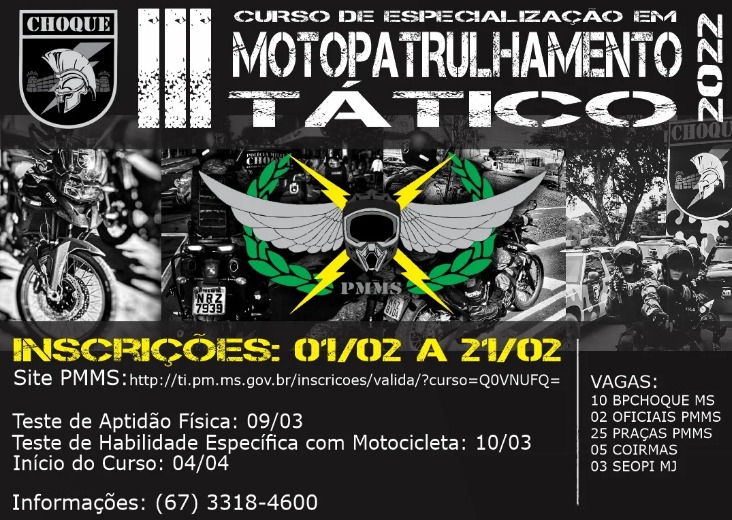 Defesa Civil abre inscrições de curso para motociclista